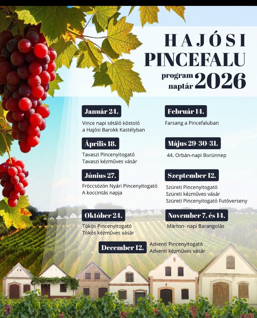 Hajósi Pincefalu programok